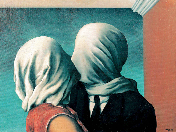 Los amantes por Magritte